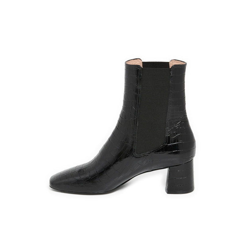 EZIA NOIR CROCO - BOOTS
