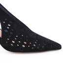 FINIA NOIR SUEDE - SLINGBACK