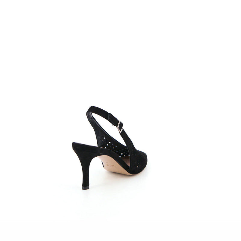 FINIA NOIR SUEDE - SLINGBACK