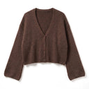 FIORELLA - ALPAGA MELANGE - CHOCOLAT - TU - GILET