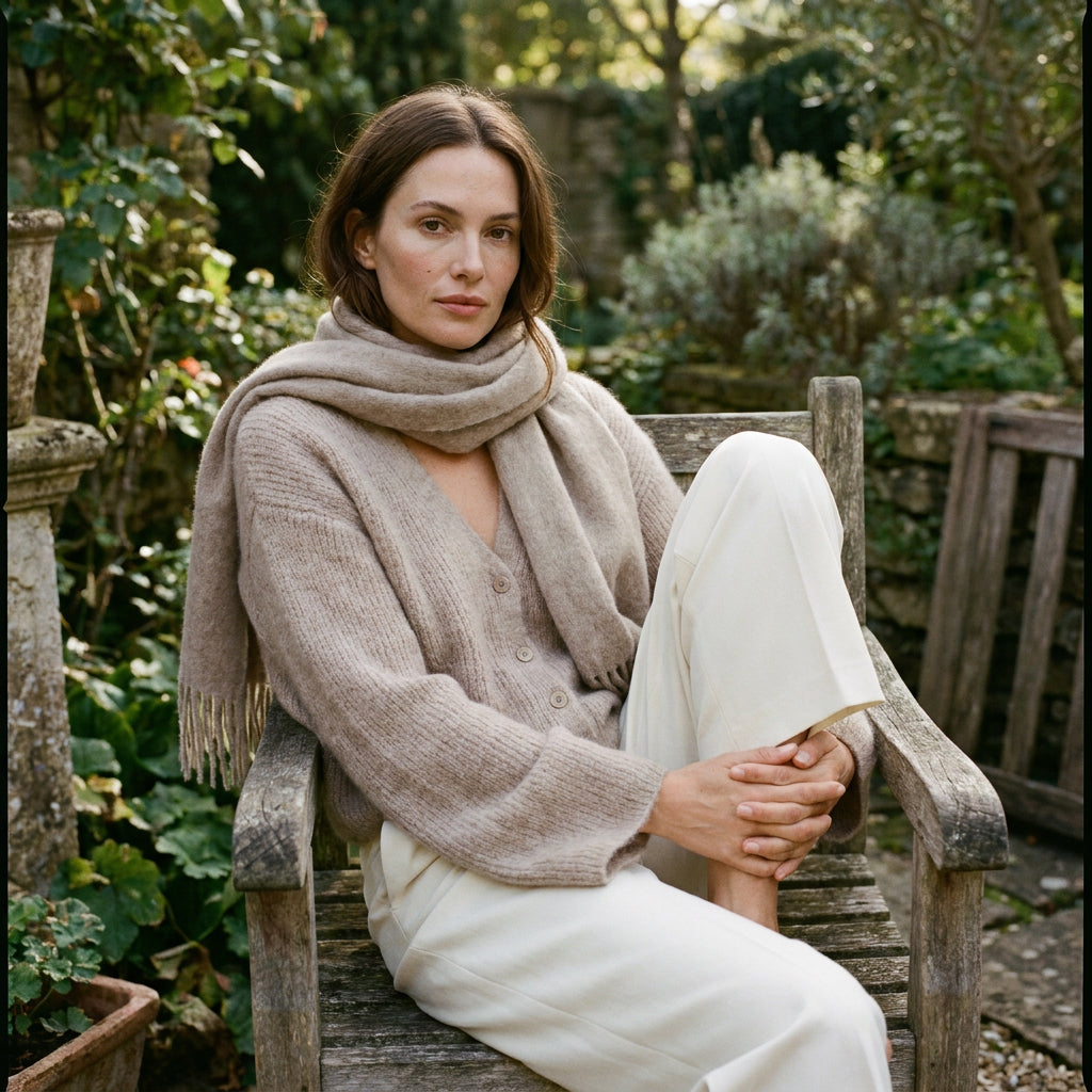 FIORELLA - ALPAGA MELANGE - MIEL - TU - GILET