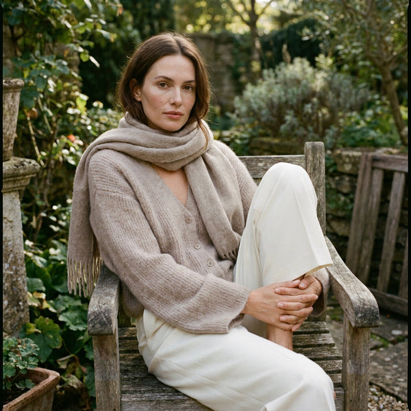 FIORELLA - ALPAGA MELANGE - MIEL - TU - GILET