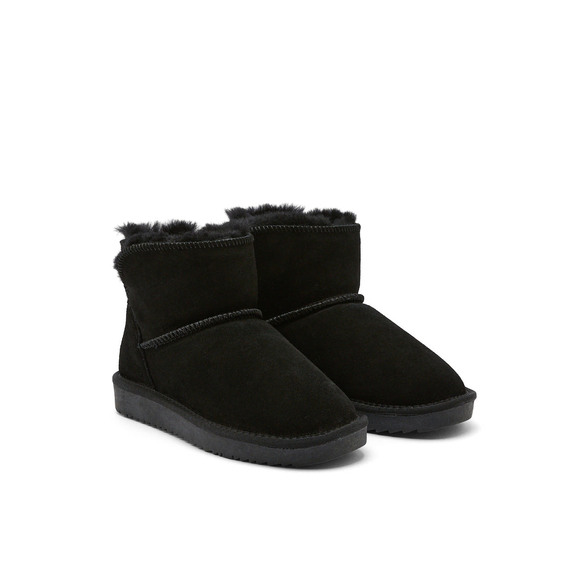 FLAKE NOIR - BOOTS FOURREES