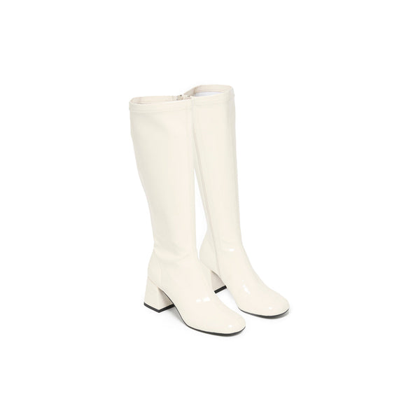GABRYELLA ECRU VERNIS - BOTTE