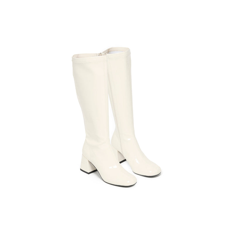 GABRYELLA ECRU VERNIS - BOTTE