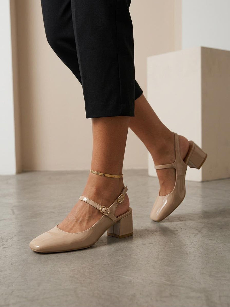 GEESKE BEIGE - SLINGBACK