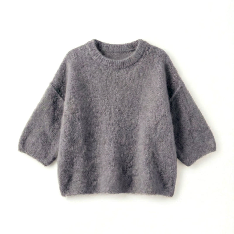 GRAZIELLA - KID MOHAIR MELANGE - ANTHRACITE - TU - PULL