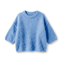 GRAZIELLA - KID MOHAIR MELANGE - BLEU CIEL - TU - PULL