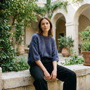 GRAZIELLA - KID MOHAIR MELANGE - MARINE - TU - PULL
