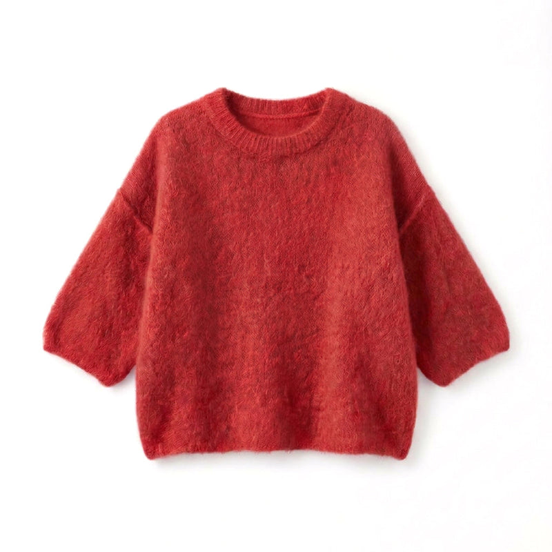 GRAZIELLA - KID MOHAIR MELANGE - ROUGE - TU - PULL