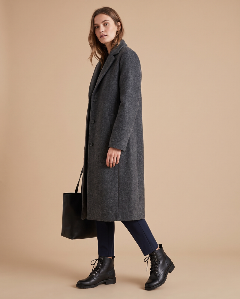 Boots GREDIN noir portées, silhouette complète