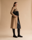 Botte HERENA noire portée, silhouette complète