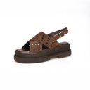 HIMRA MARRON SUEDE - SANDALE
