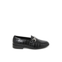 ILYANE NOIR CROCO - MOCASSIN