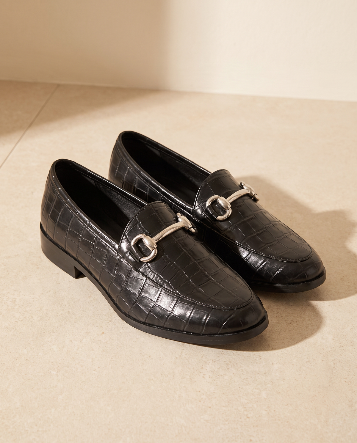 ILYANE NOIR CROCO