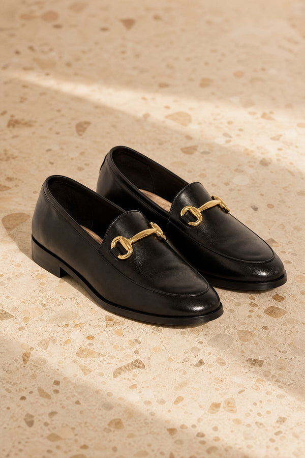 ILYANE NOIR - MOCASSIN