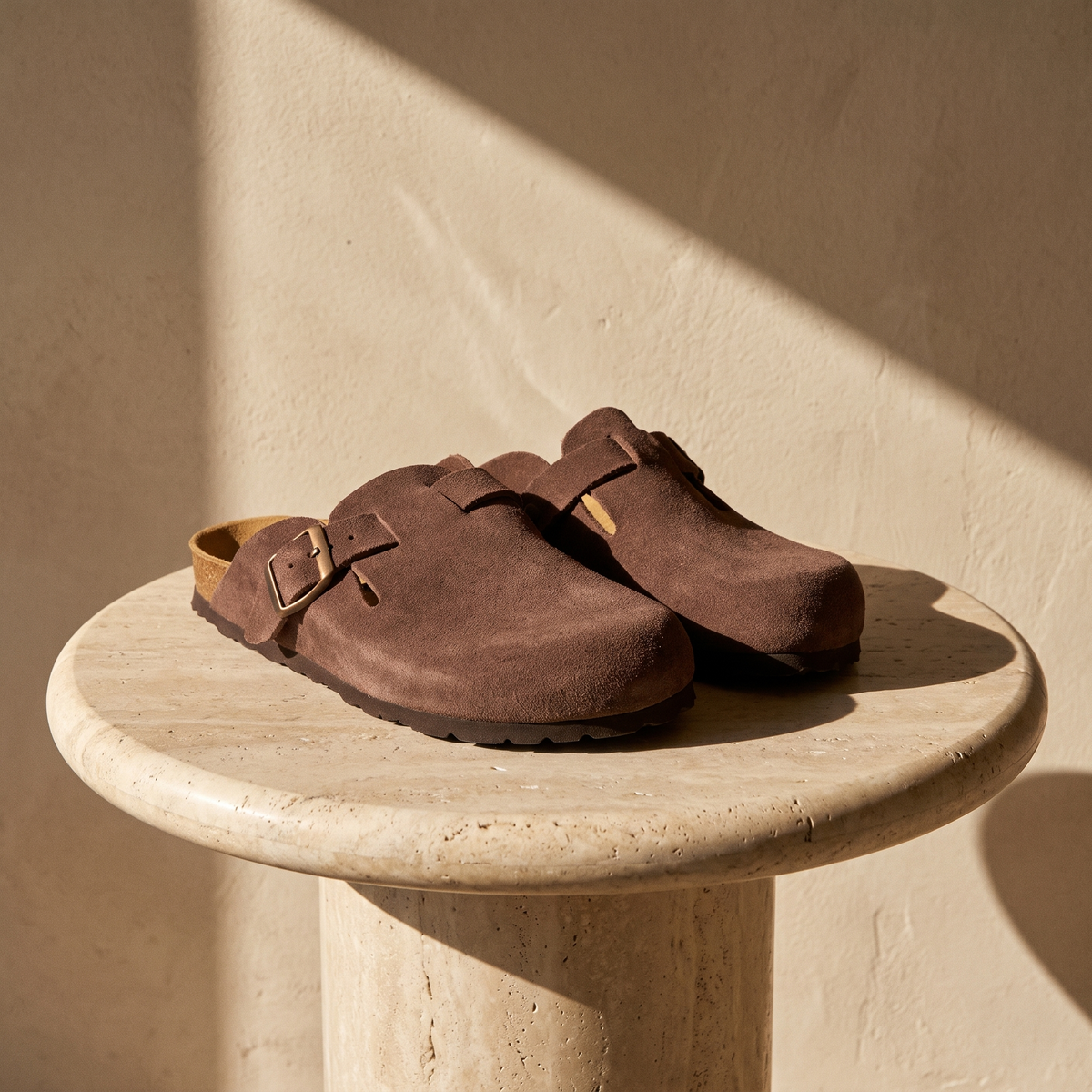 ISABEAU CHOCOLAT SUEDE - MULE