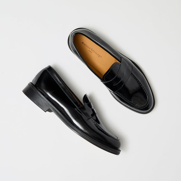 KAERYN NOIR VERNIS - MOCASSIN