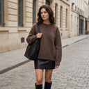 LUCETTE - MELANGE LAINE ET CACHEMIRE - TAUPE - TU - PULL