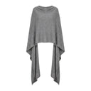 MARGUERITE - MELANGE LAINE ET CACHEMIRE - GRIS - TU - PONCHO