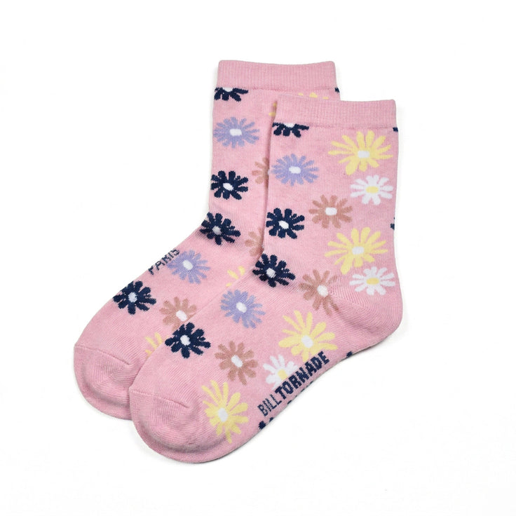 Chaussettes Marguerites - Rose
