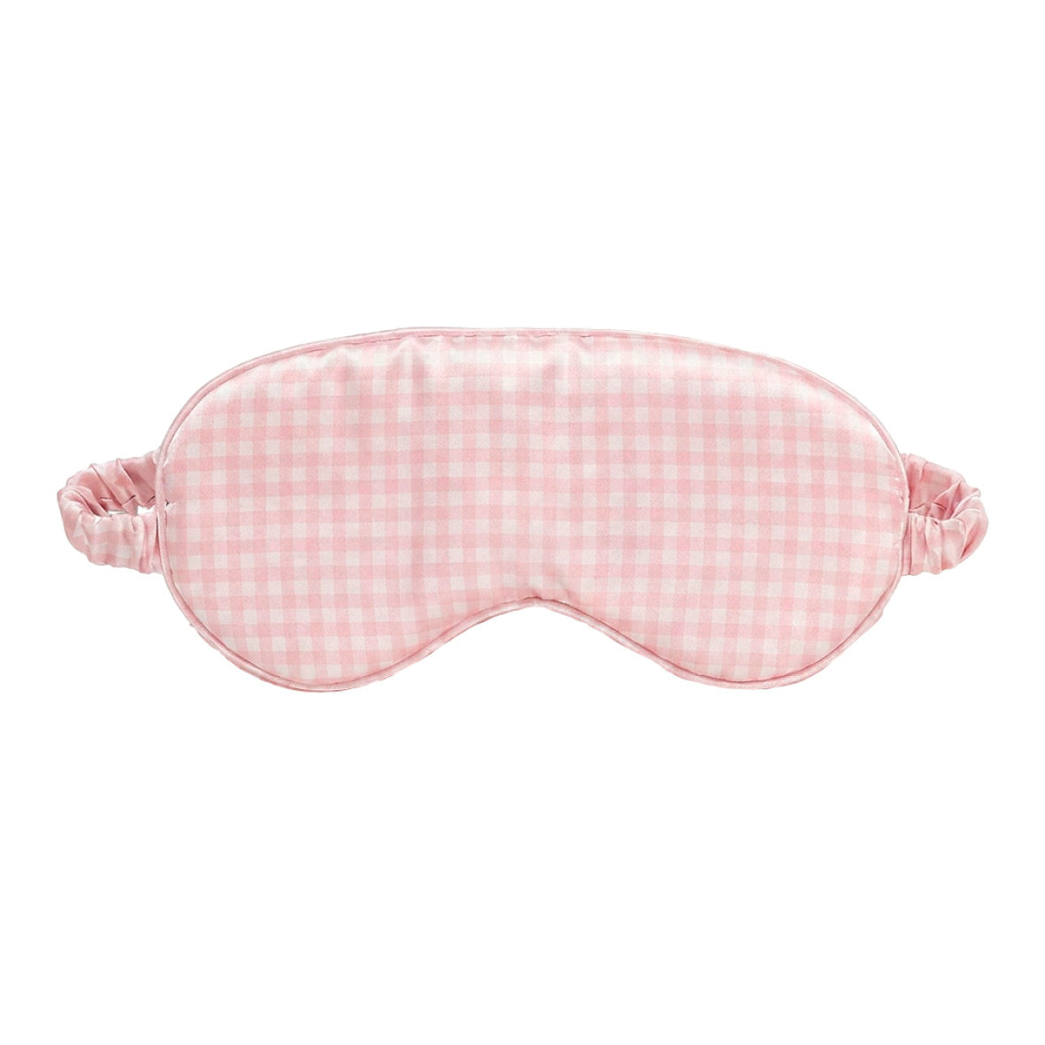 Silk sleep mask - Ysia Gingham pink