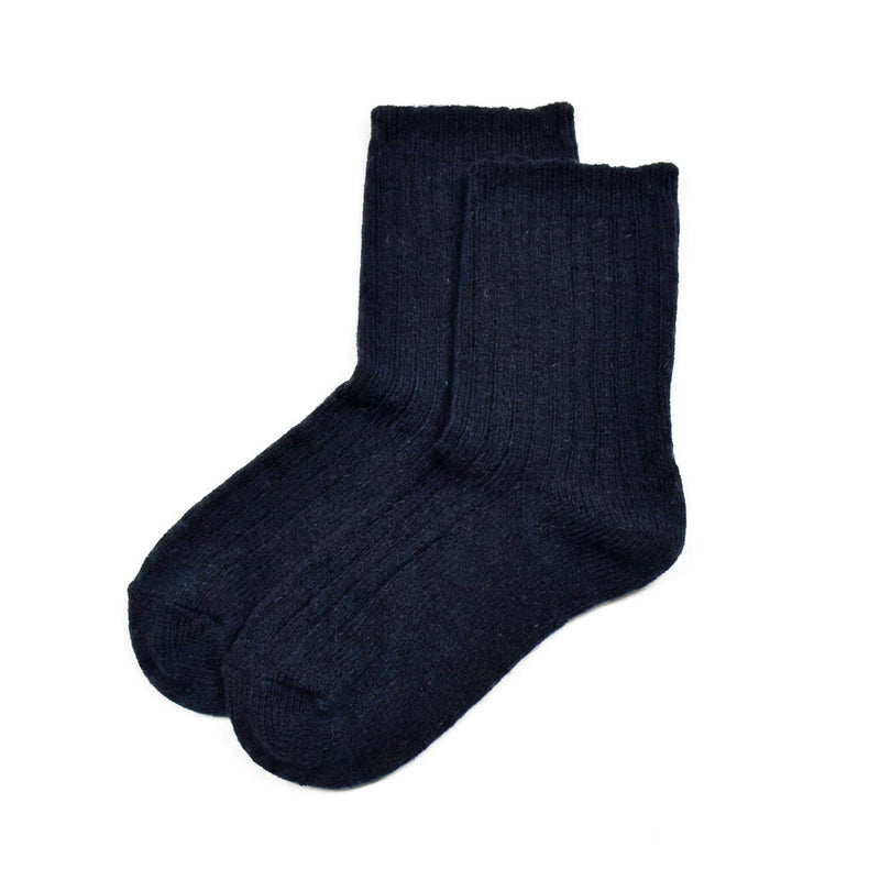 Chaussettes en laine Mélange - Bleu marine