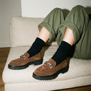 Chaussettes en laine Mélange - Noir