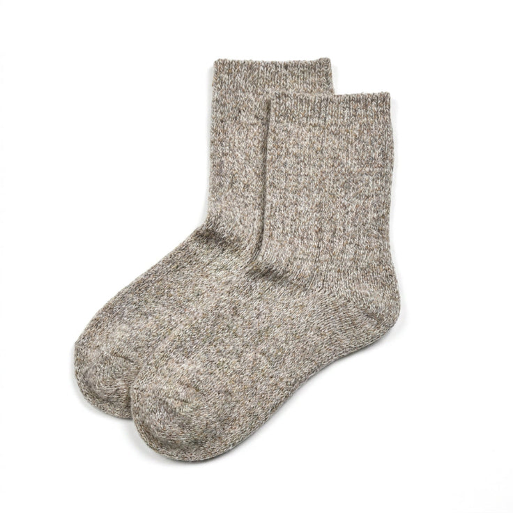Chaussettes en laine Mélange - Taupe