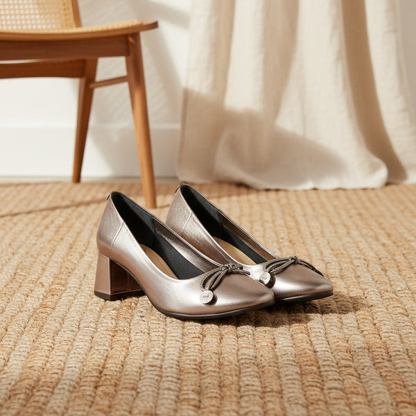 NAILA GUN METAL - BALLERINE
