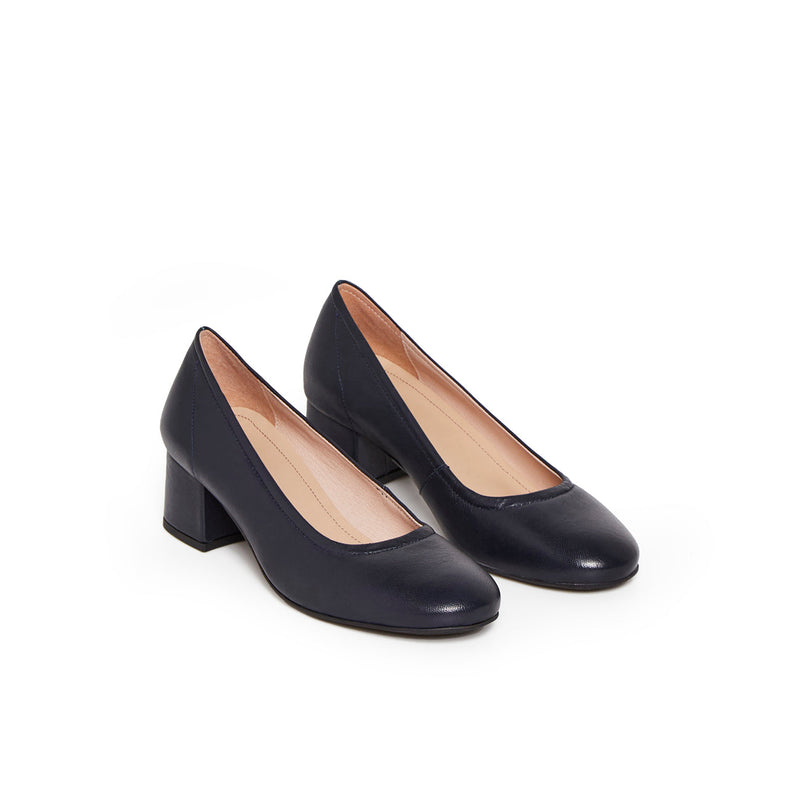 ESCARPIN NINAROSE BLEU MARINE - André