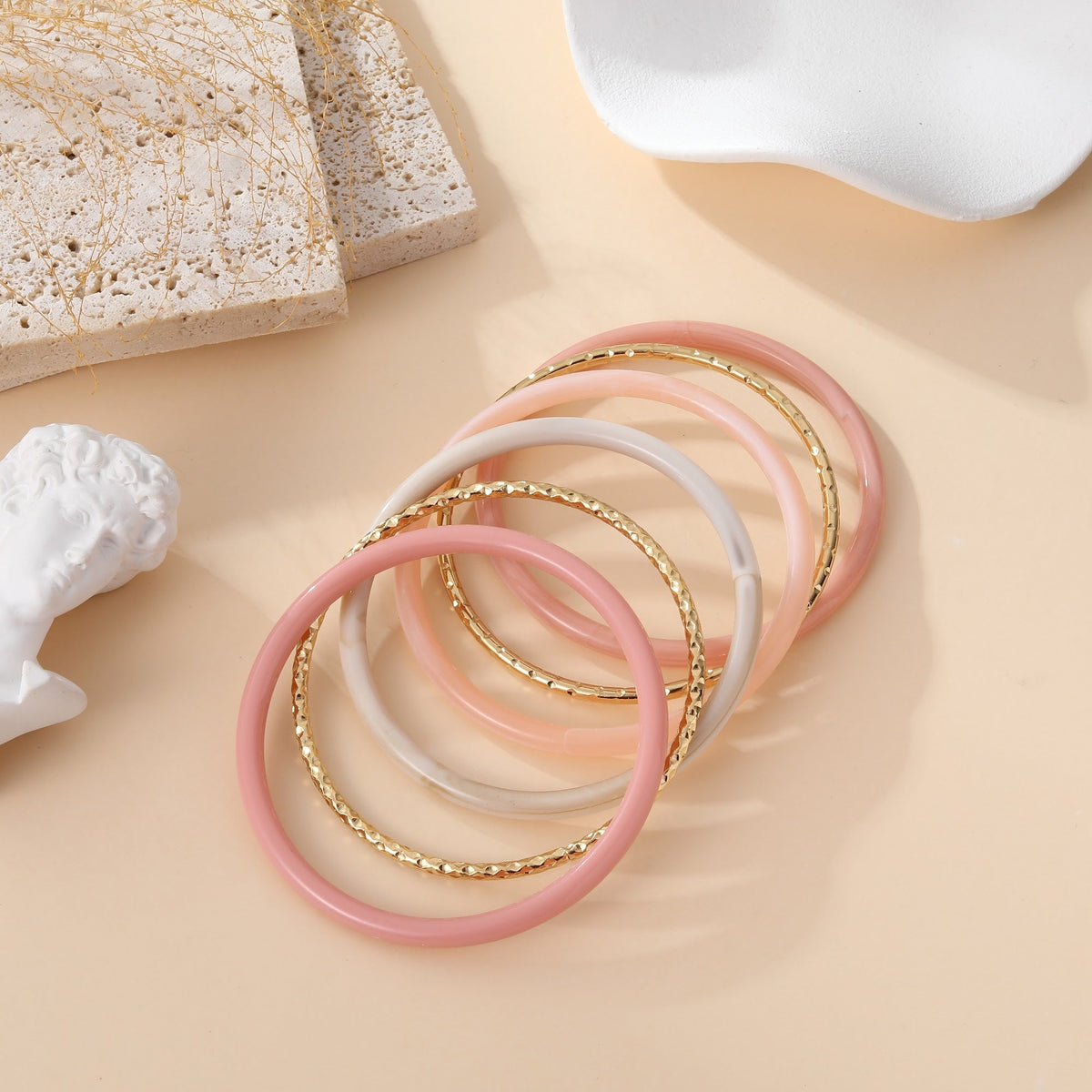 BRACELET JONC NOELLA ROSE - Maison André