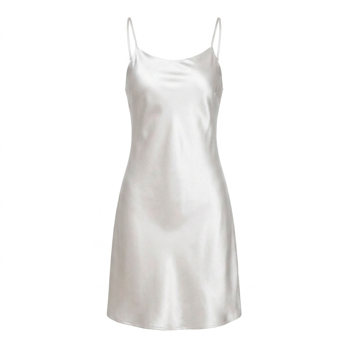 Short silk nightdress - Selèna White
