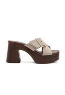 OONA BEIGE - MULE