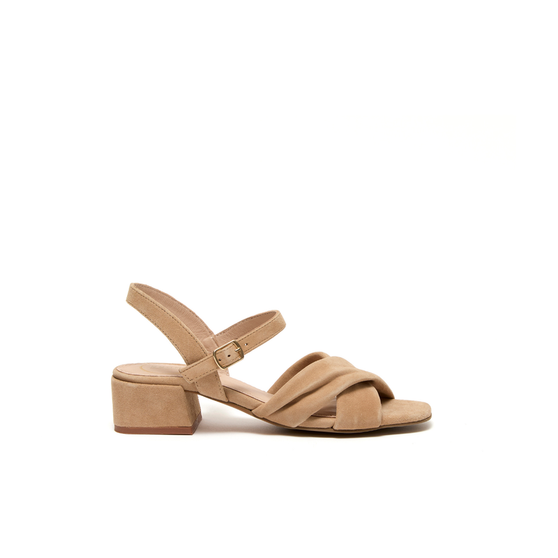 OPHIREA BEIGE SUEDE - SANDALE
