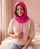 Cagoule Primerose fuchsia portée