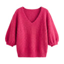 QUIETUDE - BABY ALPAGA MELANGE - FUCHSIA - TU - PULL