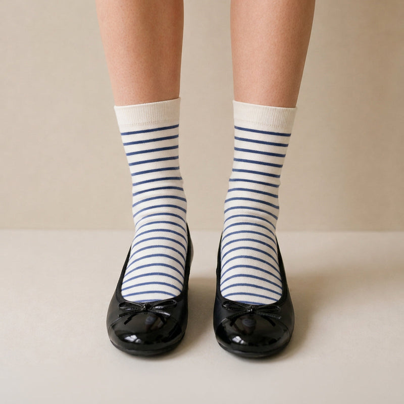 Chaussettes Rayures - Bleu