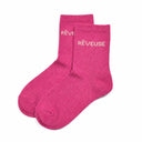 Chaussettes à paillettes Rêveuse - Fuchsia
