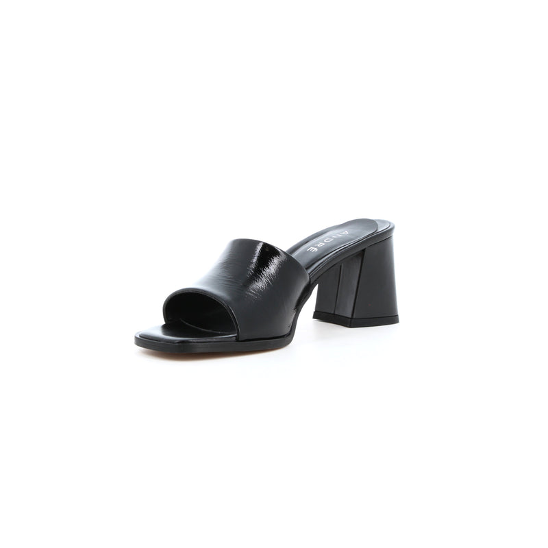 SCARPINA NOIR VERNI - MULE