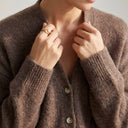 SERAPHINE - MELANGE LAINE ET CACHEMIRE - CHOCOLAT - TU - GILET