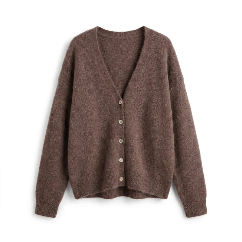 SERAPHINE - MELANGE LAINE ET CACHEMIRE - CHOCOLAT - TU - GILET