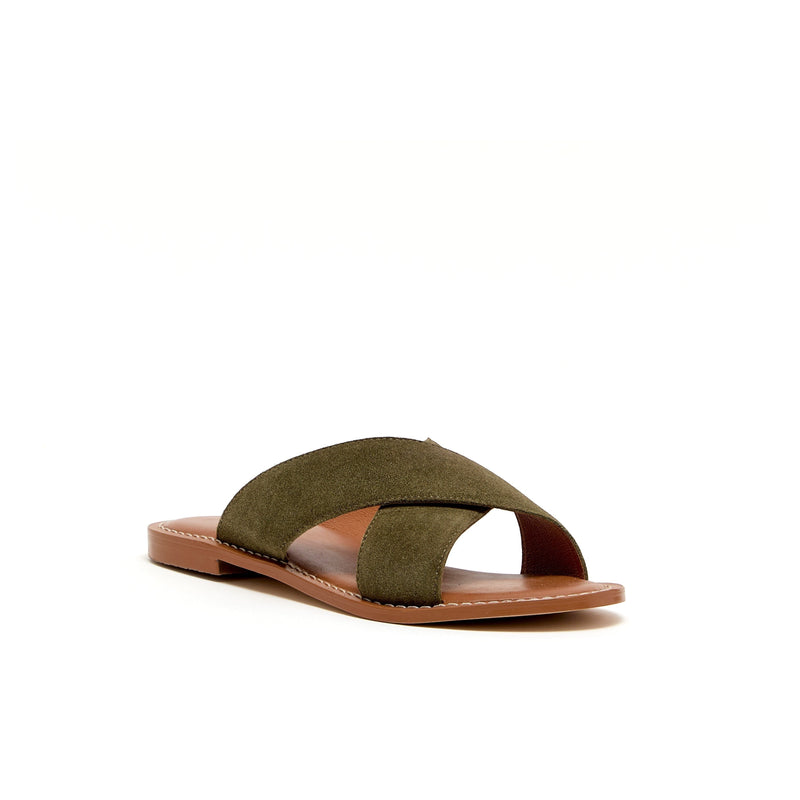 SERINGATIE KAKI SUEDE - MULE