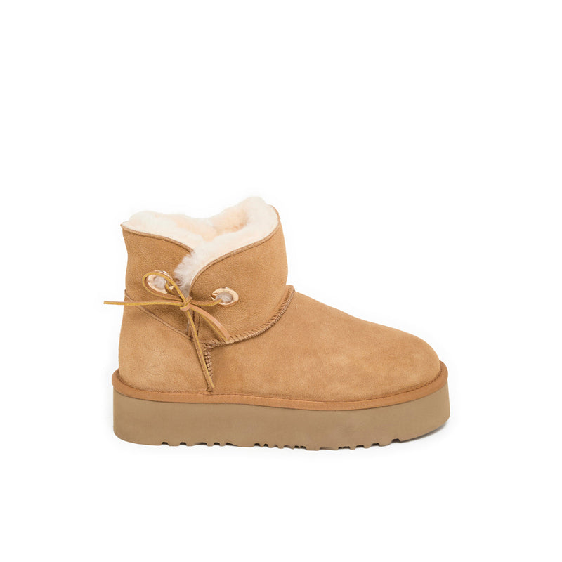 SNOWBOW CAMEL - BOOTS FOURREES