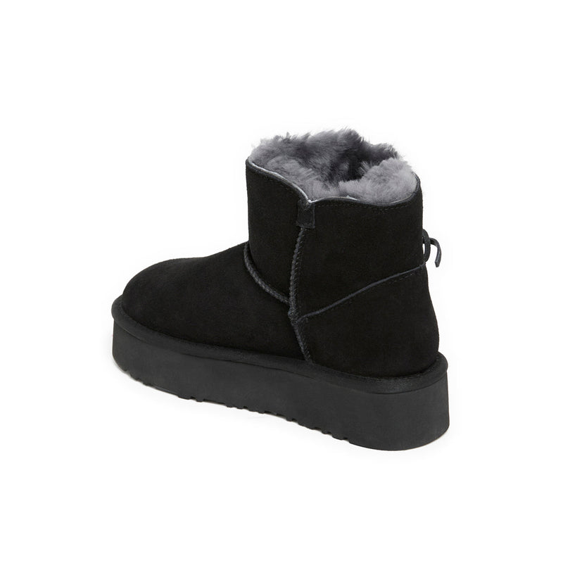 SNOWBOW NOIR - BOOTS FOURREES