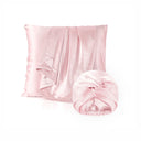 Taie d’oreiller + bonnet de nuit en soie - Lunéia Rose clair - PACK EN SOIE