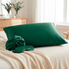 Taie d’oreiller + masque de nuit + bonnet de nuit en soie - Lunéia Vert sauge - PACK EN SOIE