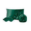 Taie d’oreiller + masque de nuit + bonnet de nuit en soie - Lunéia Vert sauge - PACK EN SOIE