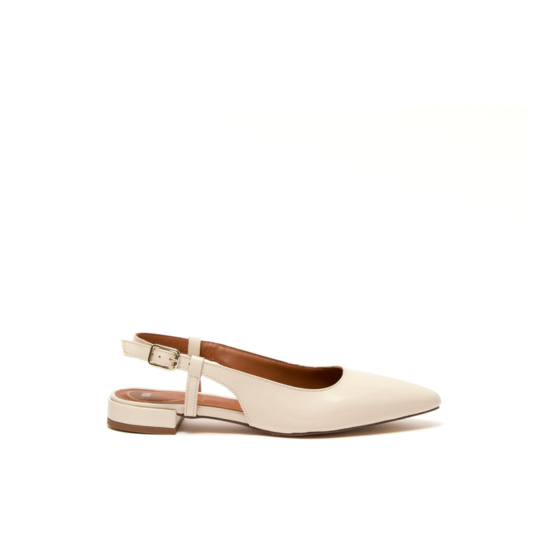 THALASSA ECRU VERNIS - SLINGBACK