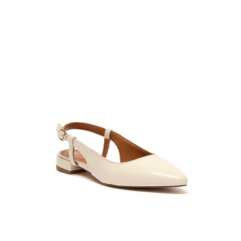 THALASSA ECRU VERNIS - SLINGBACK